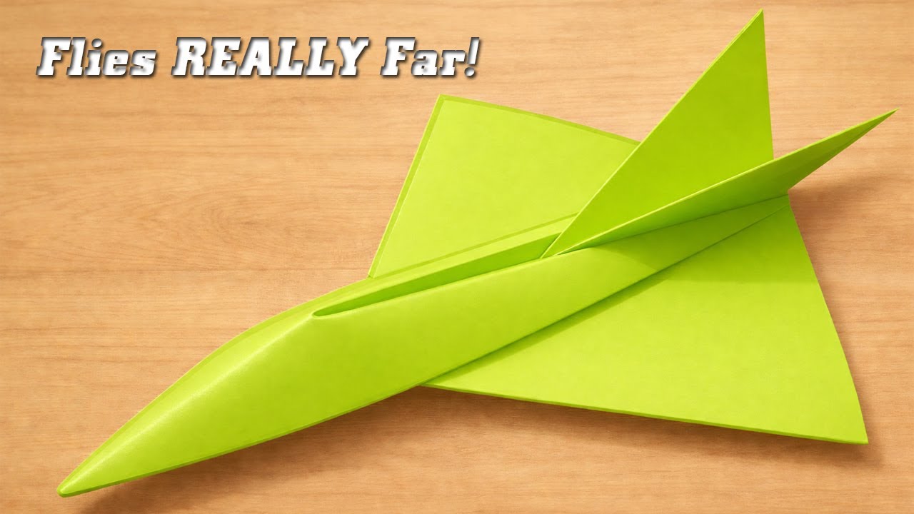 ダイヤモンドバック EX 折り紙戦闘機の作り方 - 本当に遠くまで飛びます!