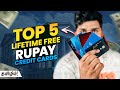 Top 5 Lifetime Free Rupay Credit Cards in 2025 Tamil!