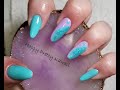 Watch Me Work on My Own Nails ~~ Blue and Purple Gel Manicure