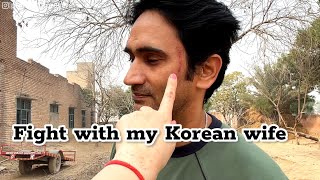 Fight with my Korean wife | First day in the village
