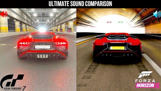 Gran Turismo 7 VS Forza Horizon 5 | Mega Cars Engine Sound Comparison | WHICH IS THE BEST ??