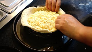 치즈폭탄! 딥 디쉬 시카고 피자 / Chicago Deep Dish Pizza / Korean street food
