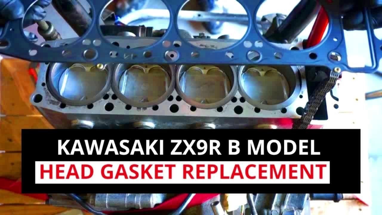 HEAD GASKET REPLACEMENT KAWASAKI ZX9R B MODEL AND VALVE CLEARANCE