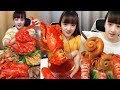ASMR mukbang eat octopus, holothurian - SPICY FOOD COMPILATION [32]