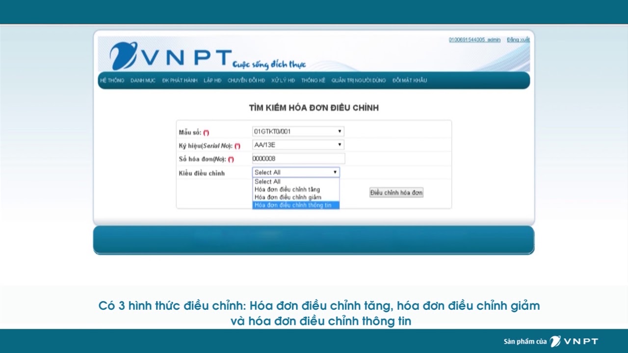 vnpt tp hồ chí minh New Update Hướng dẫn nghiệp vụ xử lý hóa đơn điện tử VNPT-Invoice Phần 7