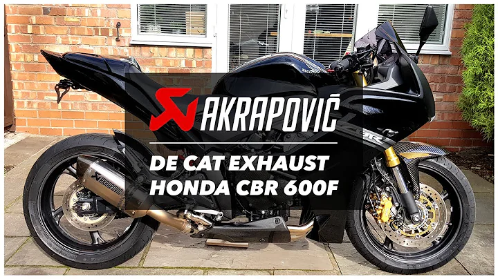 Honda CBR 600f decat Akrapovic exhaust sound 2013 2012 2011 PC41 Black Widow