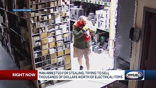 Hudson man accused of stealing over 26 000 in items from electrical store