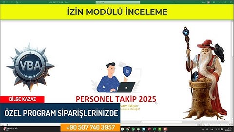 PERSONEL TAKİP İZİN MODÜLÜ İNCELEME