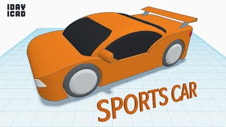 [1DAY_1CAD] SPORTS CAR (Tinkercad : Know-how / Style / Education)