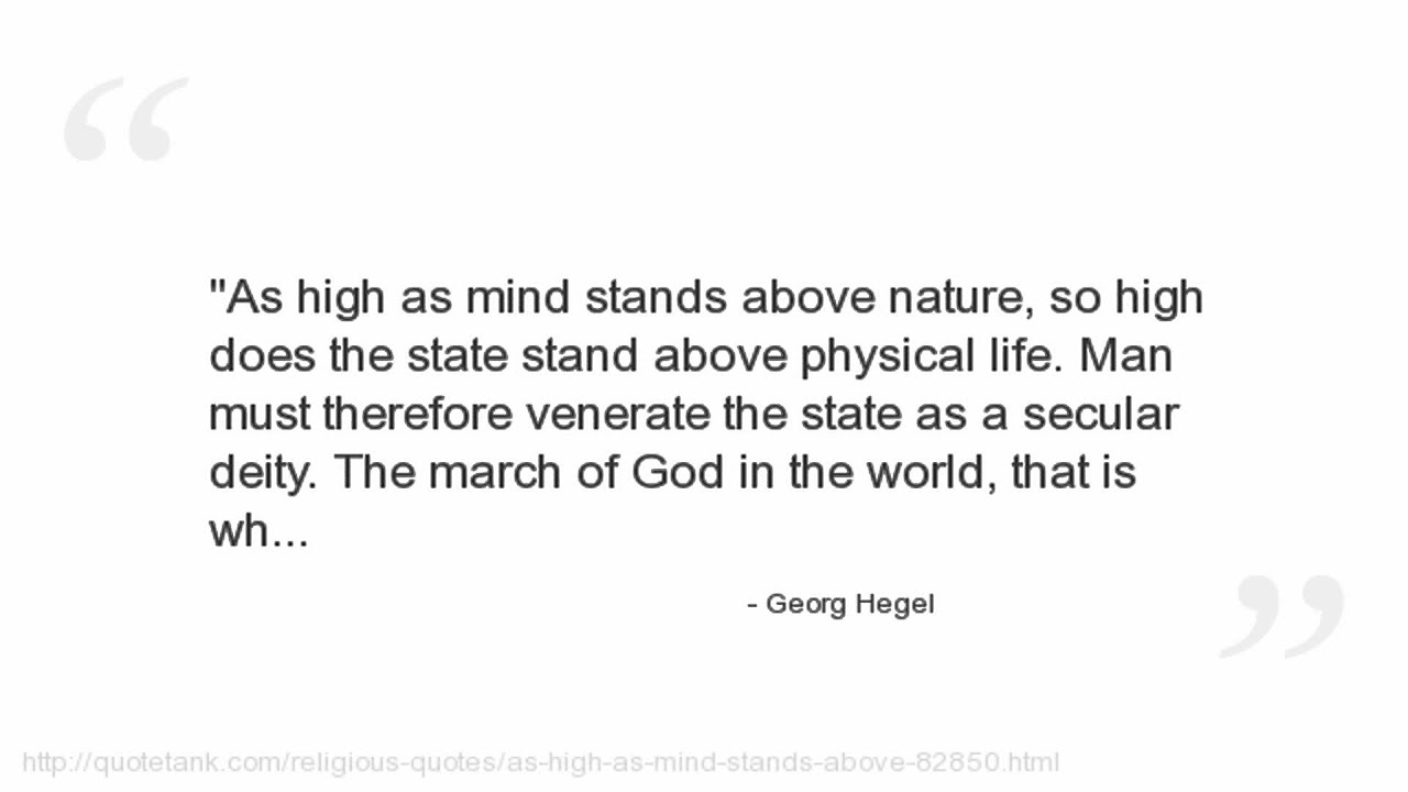 Georg Hegel Quotes - YouTube