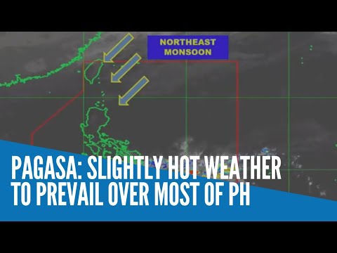 Pagasa: Slightly hot weather to prevail over most of PH