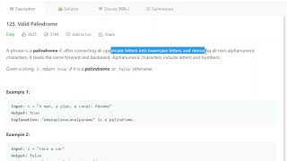 Valid Palindrome | Java | Leetcode 125