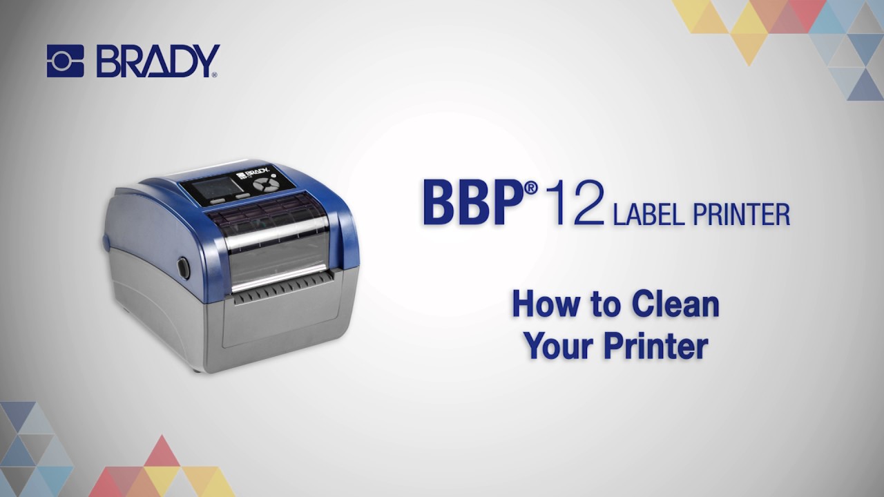 Brady BBP12 How To Clean Your Printer YouTube