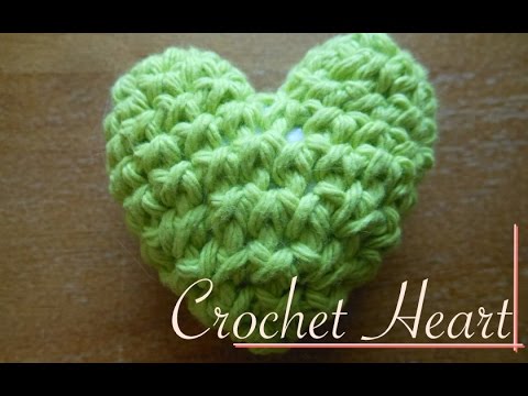 3D Crochet Heart Video Tutorial left handed YouTube 