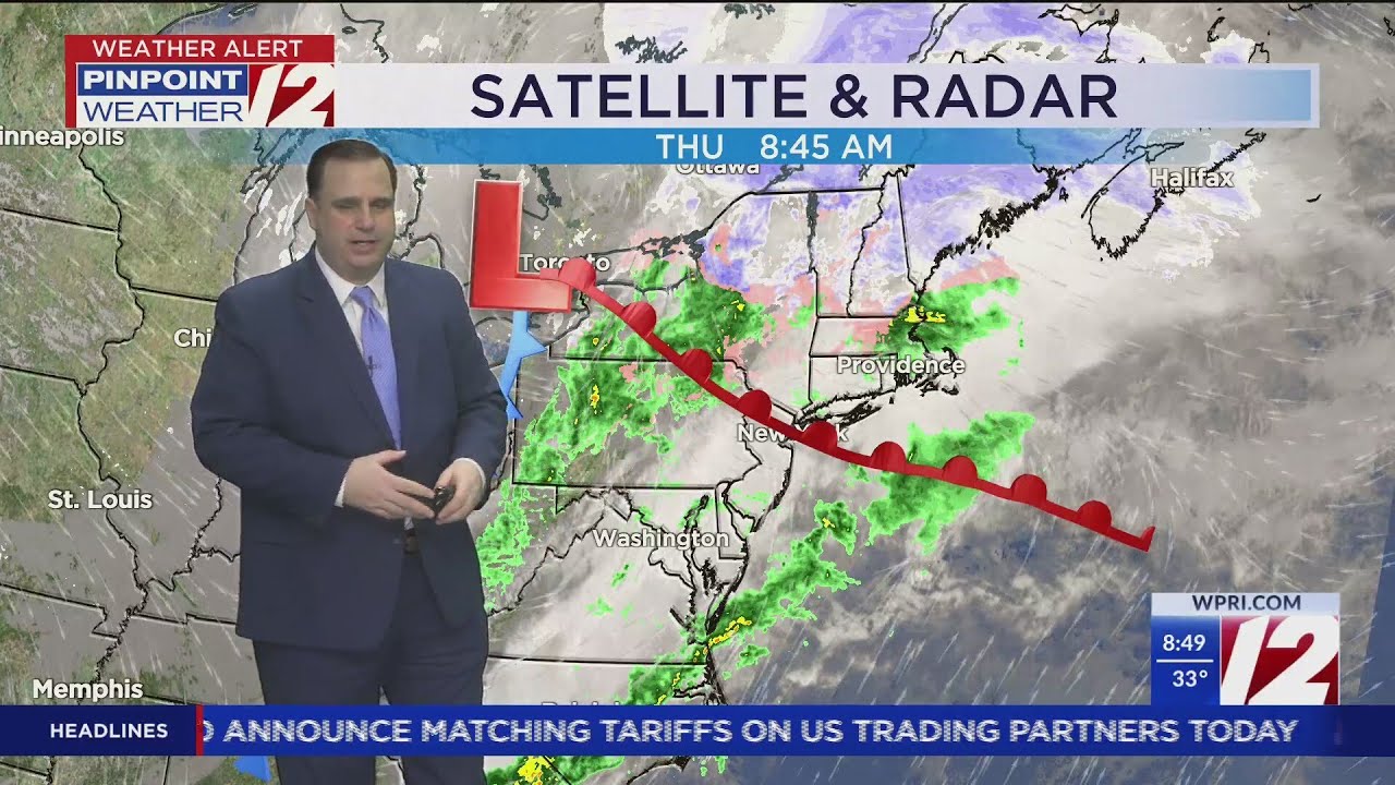 WPRI 12 Weather Forecast for 2/13/25: Drying out this afternoon; colder ...