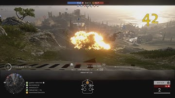 Battlefield 1 on PS4 Pro with Hori TAC Pro  Tank Gameplay 43 1