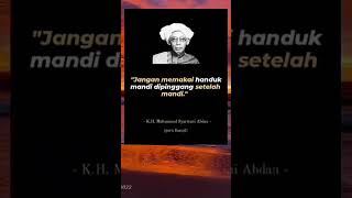 Jangan Memakai Handuk Mandi Di Pinggang Setelah Mandi.. Kh.muhamad Syarwani Abdan Al Bagil