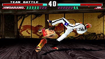 Tekken 3: 4x CPU VS CPU Team Battle Mode [Hard] Part #4 - PSX PS1 Duckstation [Subwoofer Gameplays!]