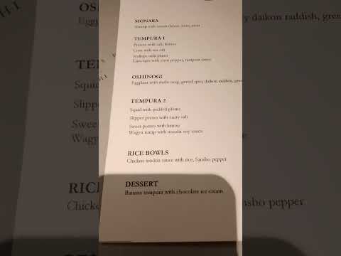 Aka in Crimson Resort Mactan Cebu Owner Chef Naoki Eguchi prepares 10 course Tempura degustation