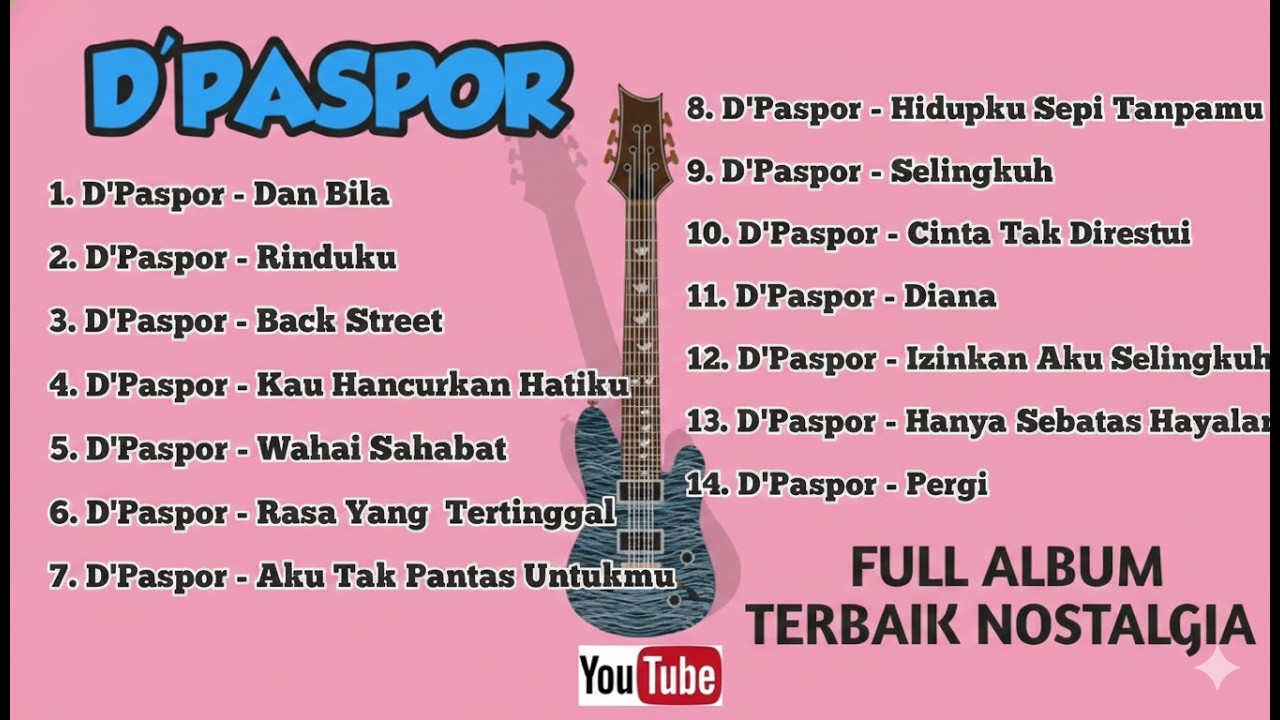 Kumpulan Lagu D'paspor Full Album Terbaik  LAGU NOSTALGIA TERBAIK ZAMAN SEKOLAH   DPaspor ,Dpas4