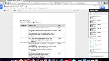 Revision History Google Docs