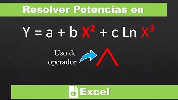 Resolver Potencias en Excel fácil y rápido