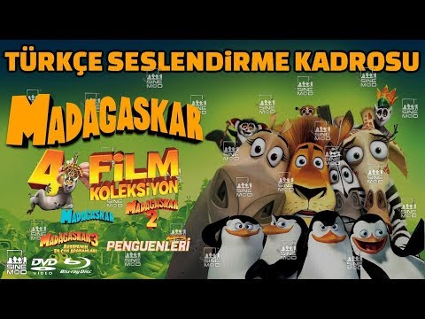 Madagaskar Serisi 1-2-3-4 Türkçe Dublaj Kadrosu