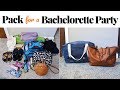 PACK WITH ME | Packing for a Bachelorette Party | Kathryn Mary