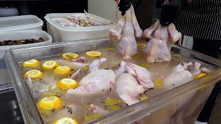 ไก่ย่างไม้โอ๊ค - อาหารข้างทางเกาหลี