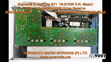 Siemens SimoDrive 611  16/21KW E/R -Modul 6SN1145-1BA00-0BA0 Drive  Repairs @ amsindia.net