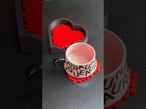 Valentine's 3D Print Idea: Flexi Heart Coaster Goes Viral! ❤️ #shorts