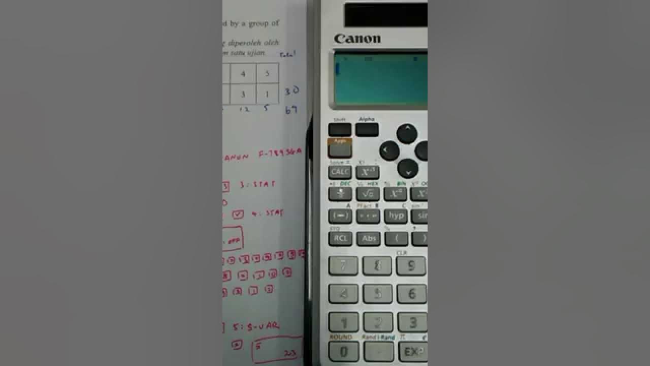 [Canon F789SGA] Statistics Frequency Table SPM 2013 P1 Q27 YouTube