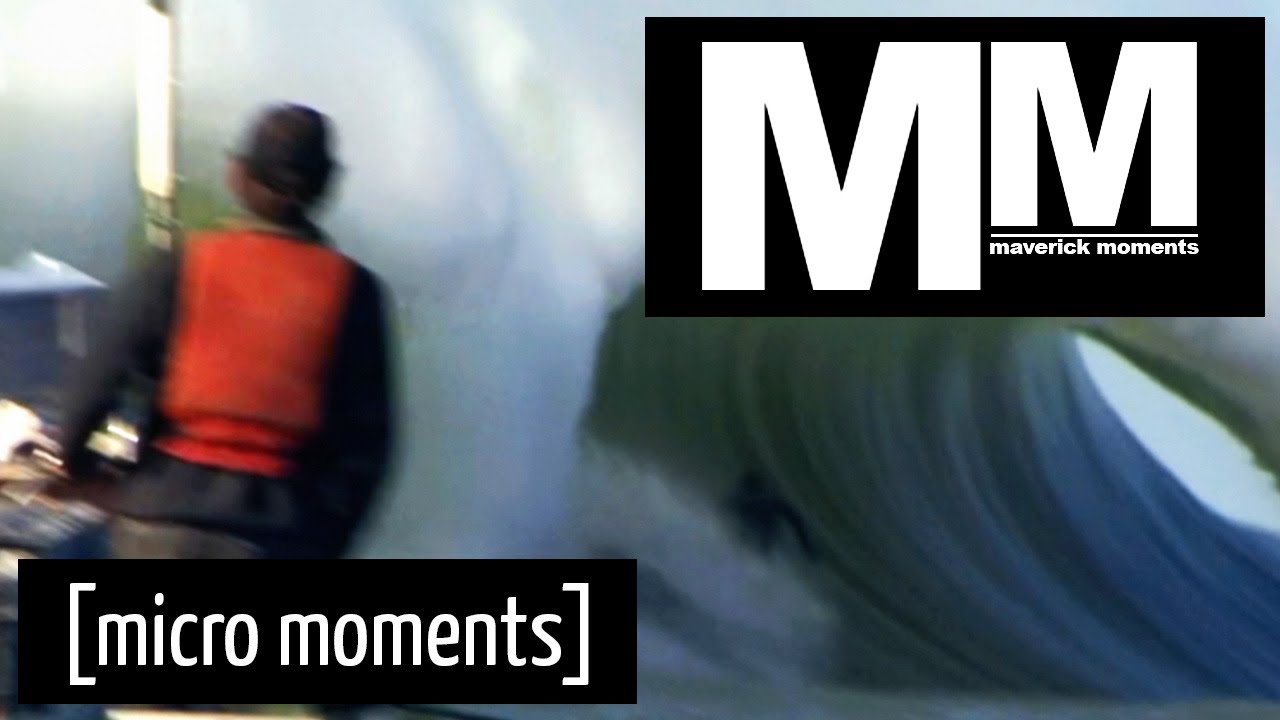 Maverick Micro Moments : Mark Healey Insane Left Barrel Super Slow-Mo