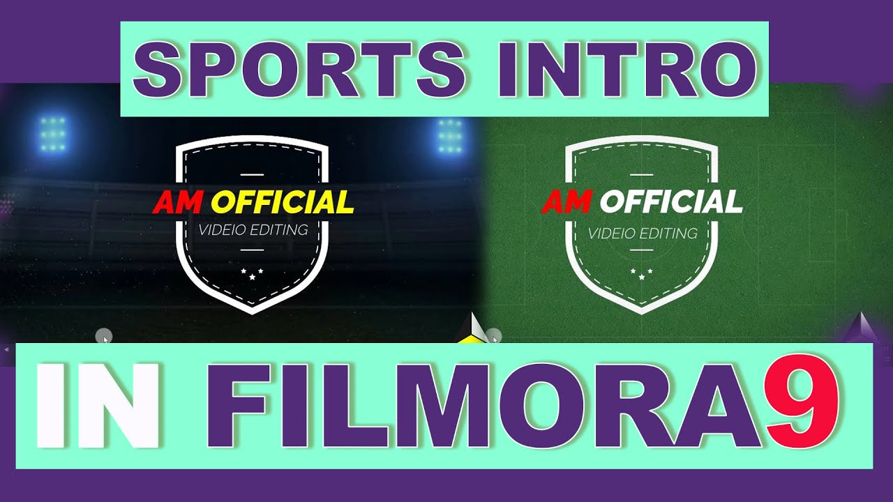 How To Make Sports Intro In Filmora9 2020 Ll AM OFFICIAL YouTube