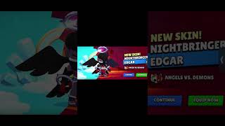 NEW NIGHTBRINGER EDGAR SKIN IN BRAWLSTARS!!! #new #brawlstars #shorts #short #viral #supercell #skin