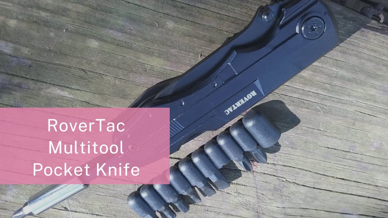 RoverTac Pocket Knife Review Multitool Folding Knife Tactical Survival Camping Knife YouTube