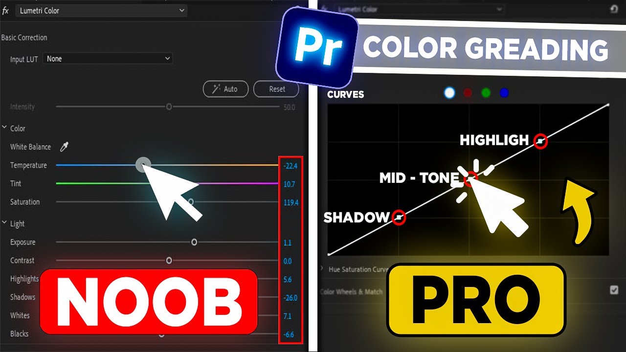 How To Make Color Greading Like A Pro || Lumetri Color || Premiere Pro ...