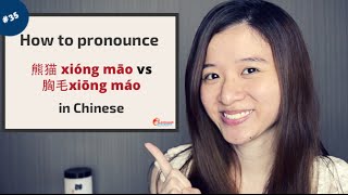 Chinese Lesson #35 : How to pronounce 熊猫 xióng māo VS 胸毛xiōng máo in Chinese