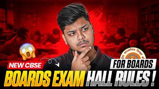🚨 New CBSE Boards Exam Hall Rules You MUST Know! | Class 12 CBSE Boards 2026 😱