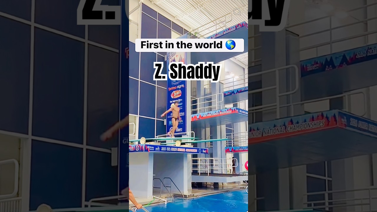 First Time Ever Attempted!!! Reverse 4-1/2, 309C - 3M 😳 Zach Shaddy #ripfestdiving
