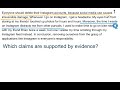 Evaluating Claims and Evidence in Media
