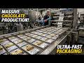 Thousands of Chocolate Bars Per Minute! Factory Machine Line
