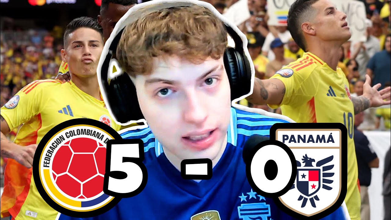 DAVO REACCIONA A LA GOLEADA DE COLOMBIA 5 - 0 PANAMÁ | COPA AMÉRICA