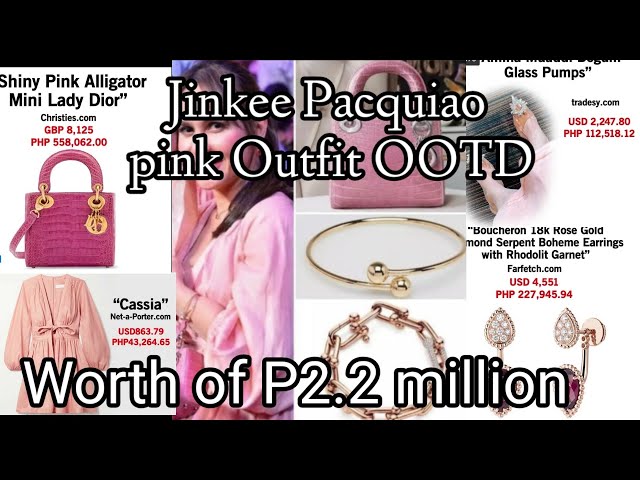 Jinkee Pacquiao in pricey pink outfits in LA, how much it all costs