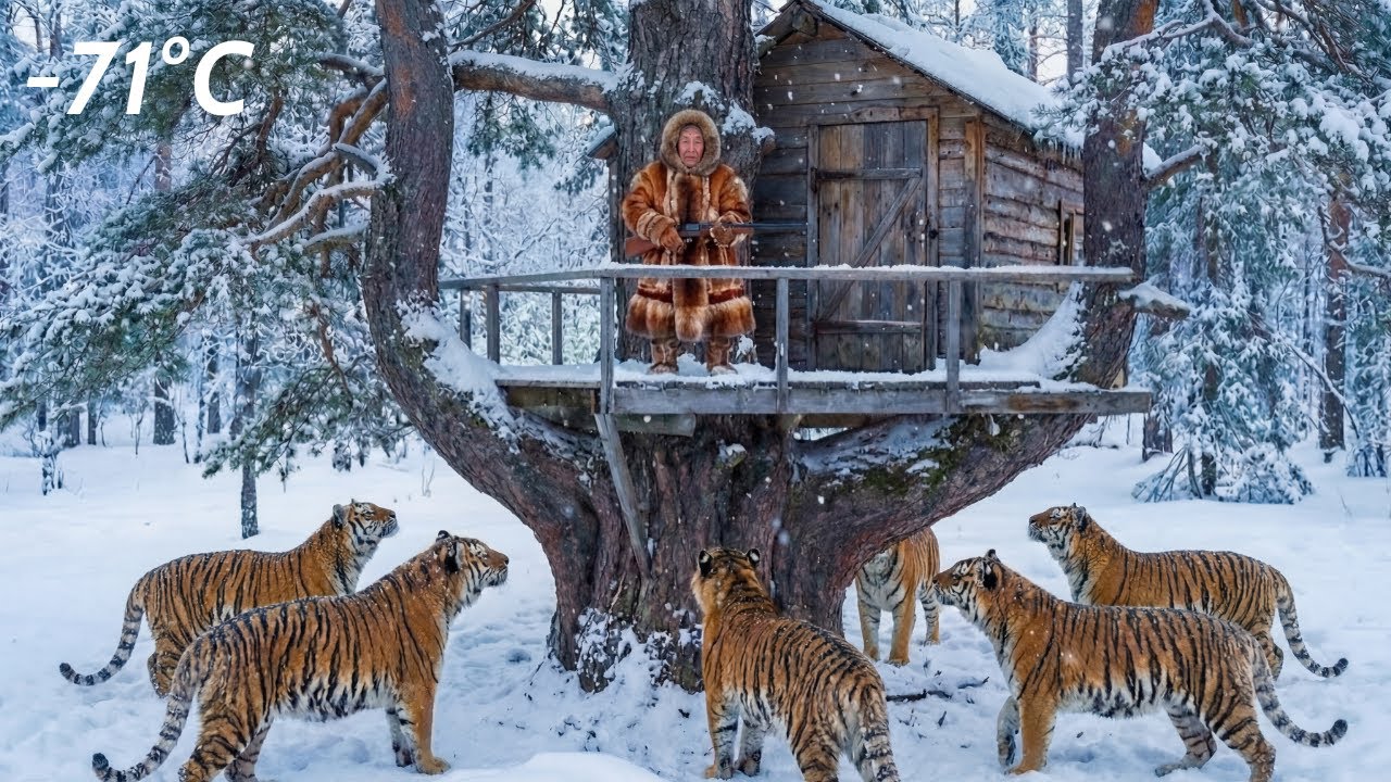 90-Year-Old Widow Lives Inside A Tree And Escapes From A Pack Of Siberian Tigers | Extreme Yakutia