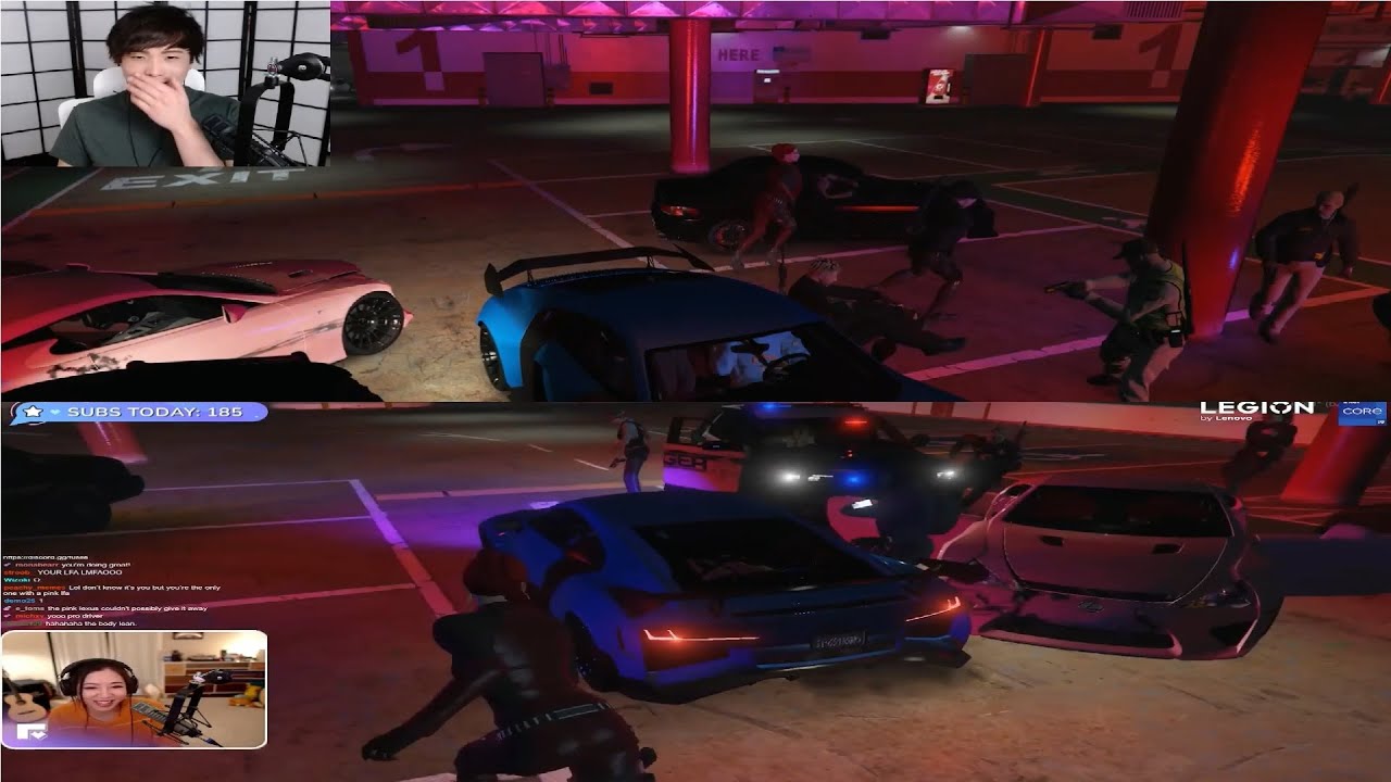 Tommy T, April & Lana help Yuno Escape the Cops | GTA RP NoPixel 3.1