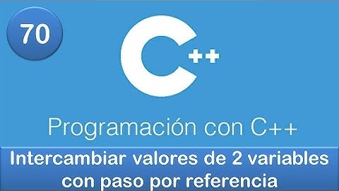 70. Programación en C++ || Funciones || Ejercicio - Intercambiar valores de 2 variables