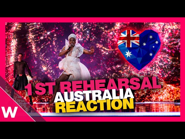 🇦🇺 Australia First Rehearsal (REACTION) Electric Fields "One Milkali (One Blood)" @ Eurovision 2024