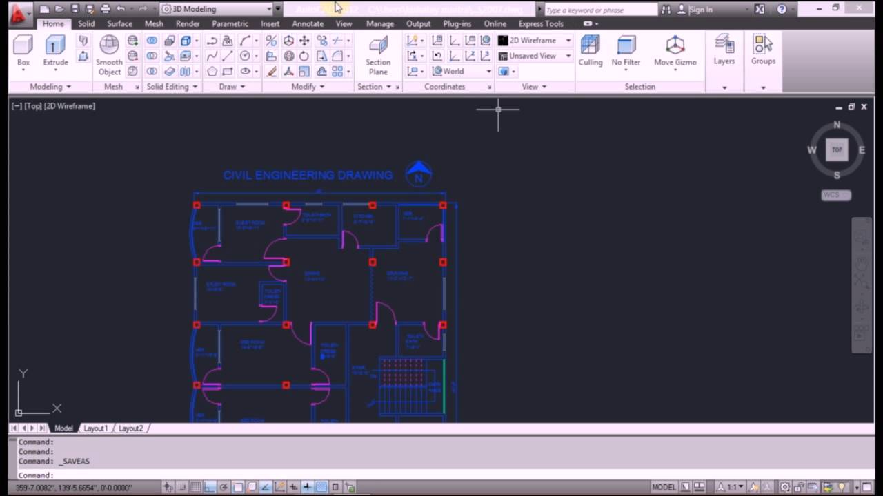 autocad tutorial 1 file save as all version compatible 