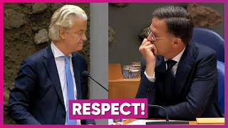 Geert Wilders prijst vertrekkend premier Mark Rutte